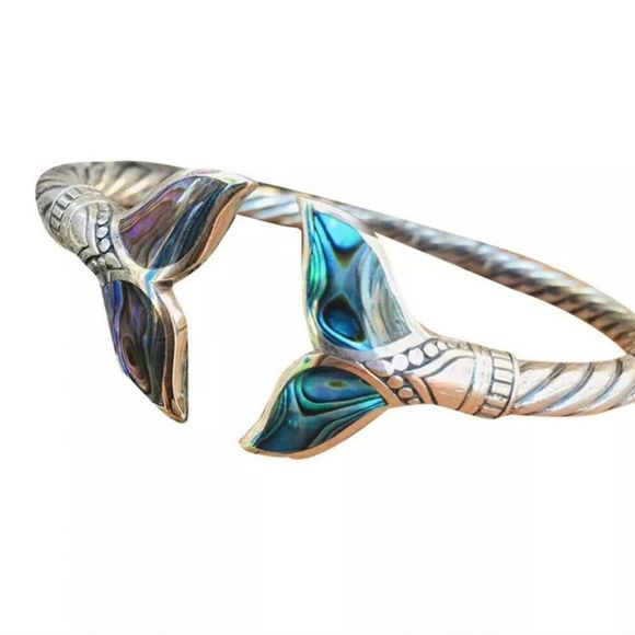 MERMAID BANGLE 🧜♀️ ADJUSTABLE 925 - Picture 4 of 5